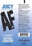 Juicy Af Water Based Flavored Lubricant Blue Raspberry 4oz